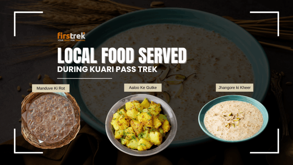 Local food Served during kuari pass trek
