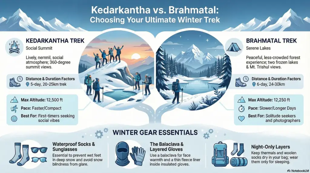 Brahmatal vs. Kedarkantha Trek