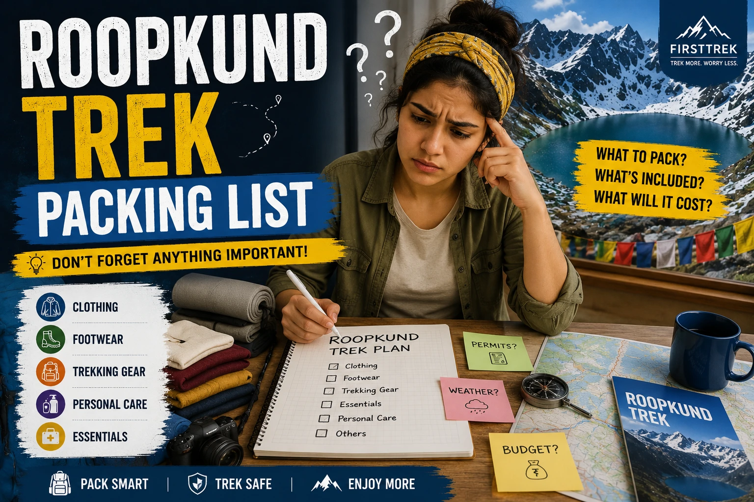 Roopkund Trek Packing List